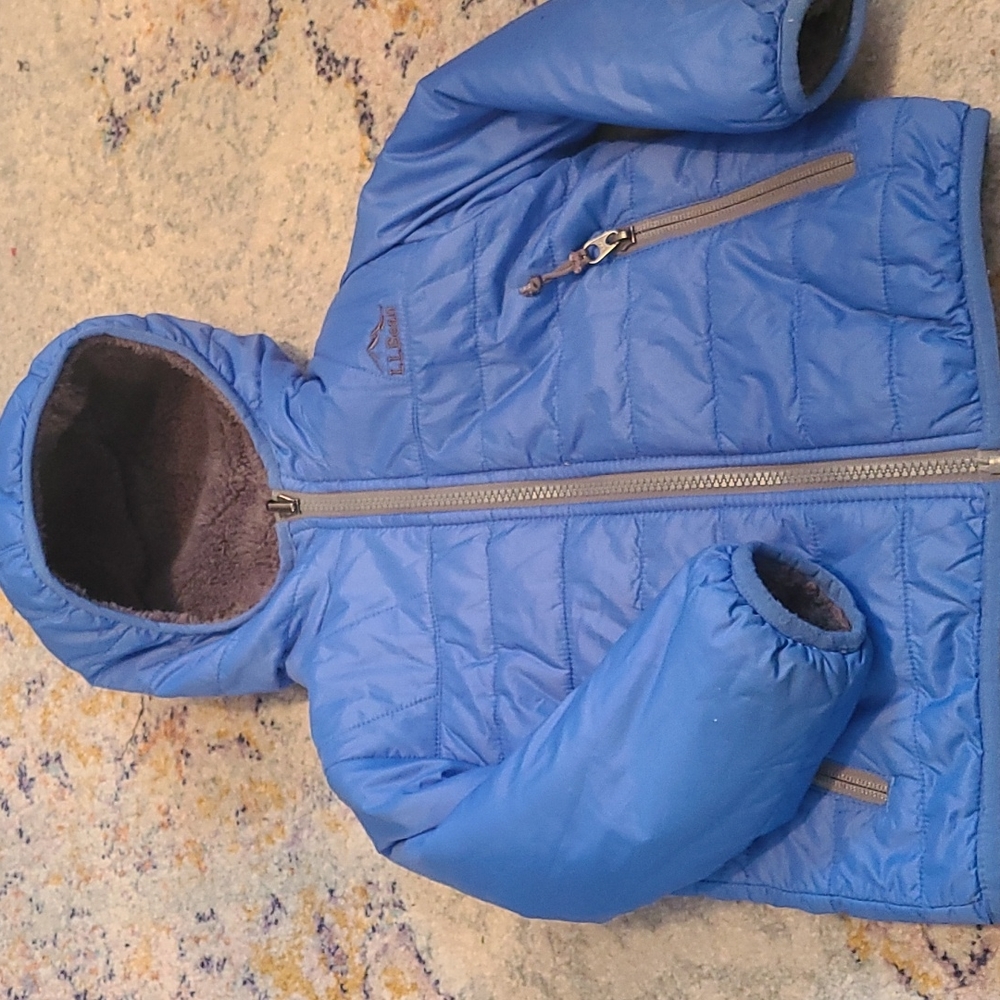 LL bean reversible toddler jacket